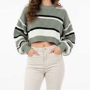 SHEIN Knitted Crop top Striped